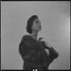 Woman modeling fur