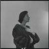 Woman modeling fur