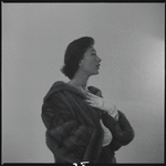 Woman modeling fur