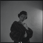 Woman modeling fur