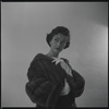 Woman modeling fur