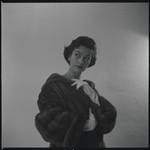 Woman modeling fur