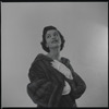 Woman modeling fur