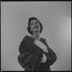 Woman modeling fur