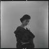 Woman modeling fur