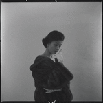 Woman modeling fur