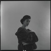 Woman modeling fur