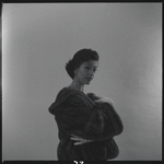 Woman modeling fur