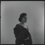 Woman modeling fur