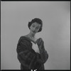 Woman modeling fur
