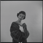 Woman modeling fur