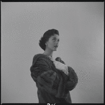Woman modeling fur