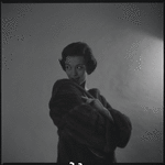 Woman modeling fur