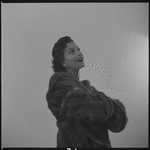 Woman modeling fur