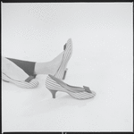 Woman modeling shoes