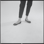 Woman modeling shoes