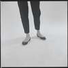 Woman modeling shoes