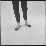 Woman modeling shoes