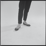 Woman modeling shoes