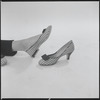 Woman modeling shoes
