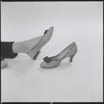Woman modeling shoes