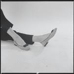 Woman modeling shoes