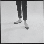 Woman modeling shoes