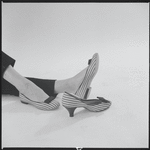 Woman modeling shoes