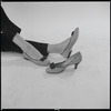 Woman modeling shoes