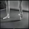 Yvonne Mounsey (?) modeling pointe shoes