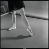 Yvonne Mounsey (?) modeling pointe shoes