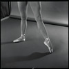 Yvonne Mounsey (?) modeling pointe shoes