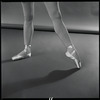Yvonne Mounsey (?) modeling pointe shoes