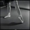 Yvonne Mounsey (?) modeling pointe shoes
