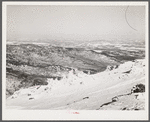 Looking northeast from top of Mount Mansfield. Smugglers Notch near Stowe, Vermont