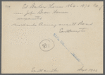 Mrs. Brown house. North side Amagansett Road, just east of Geo. Bushmill house (1873) (now N? S? Contractor). East Hampton, East Hampton