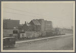 View at junction of Main Street, West Main Street, and Indian Well Hollow Road. Looking east. Amagansett, East Hampton