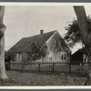 John Dickerson house. South side Amagansett Road, at fork in road (Skimhampton Road). Dickerson now at Third House, Montauk. (Sketch of location on back of photo.) East Hampton, East Hampton