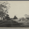 View of road from Accabonac (The Springs) to East Hampton. Looking northeast. House on right Timothy Miller? at one time. East Hampton, East Hampton