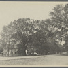 View of south side Main Street. Looking west. Parsons house on left. Amagansett,  East Hampton