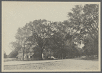 View of south side Main Street. Looking west. Parsons house on left. Amagansett,  East Hampton