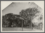 View of Main Street. Looking west. Parsons house on left. Amagansett, East Hampton