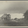 View of house and dark clouds. Looking north from Cedar Street (old North West Road). East Hampton, East Hampton