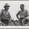 Parish F.S.A. Supervisor, Willie R. Roberts talking and discussing farm problems with his brother-in-law of Pleas W. Rodden, R. R. borrower, who had been cultivating his cotton. West Carroll Parish, La