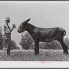 Mr. B.A. Brady, project manager, with the co-op jack belonging to the project association. Transylvania Project, Louisiana