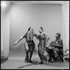 Curtiss James with unidentified dancer and drummer