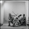 Curtiss James with unidentified dancer and drummer