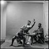 Curtiss James with unidentified dancer and drummer
