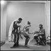 Curtiss James with unidentified dancer and drummer