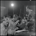 Double exposure of Antal Doráti and Yehudi Menuhin